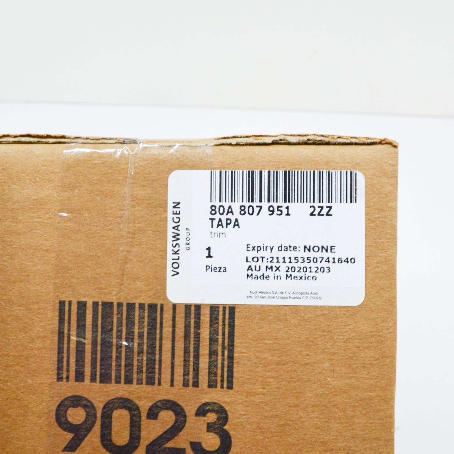 NEW AUDI Q5 FY REAR EXHAUST TAIL PIPE LEFT OUTER TRIM 80A8079512ZZ ORIGINAL