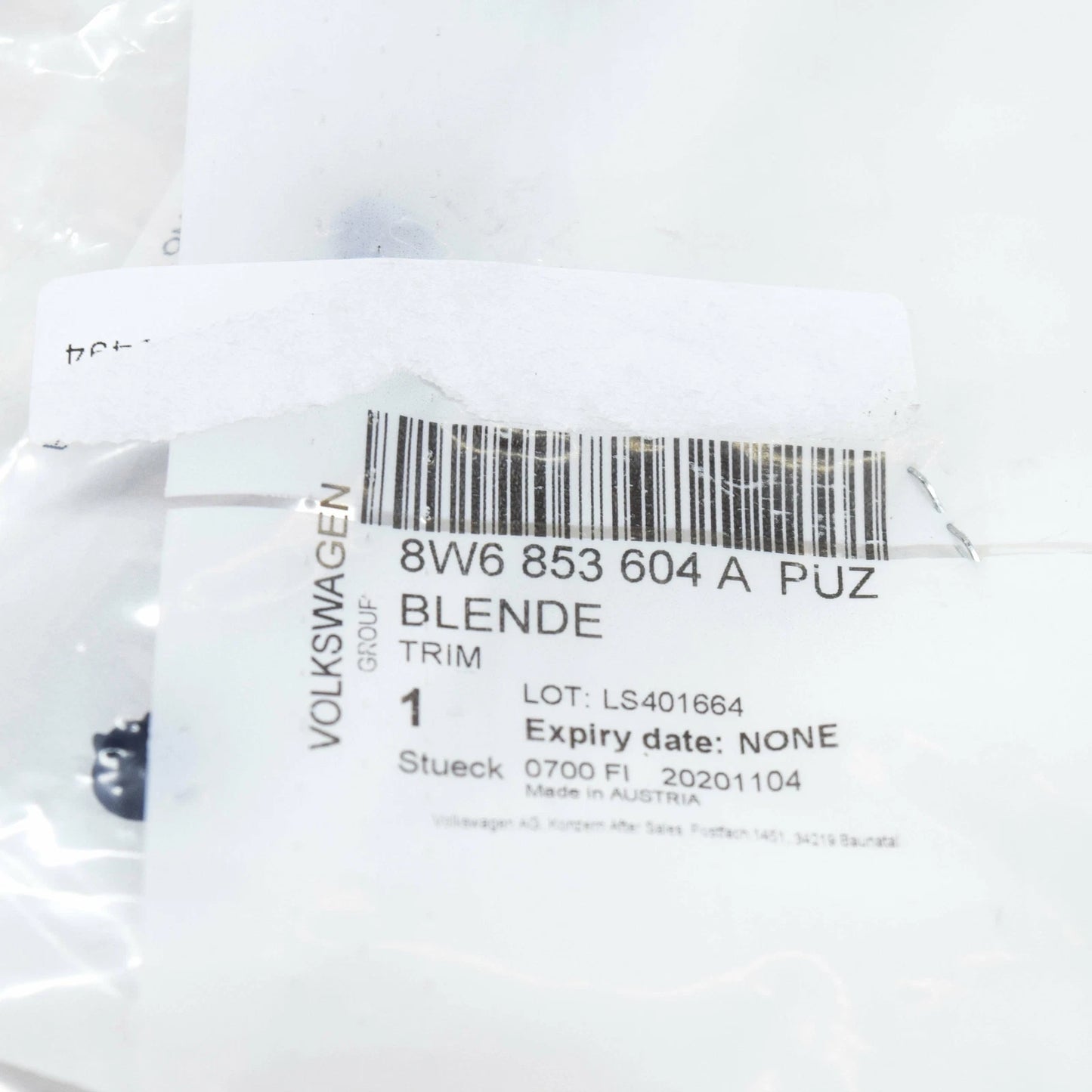 NEW AUDI A5 CONVERTIBLE 8W6 FRONT RIGHT DOOR CHROME TRIM 8W6853604APUZ