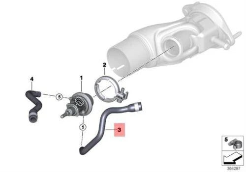 NEW BMW F15 SUV SCR METERING MODULE FEED HOSE 8516700 17128516700 ORIGINAL