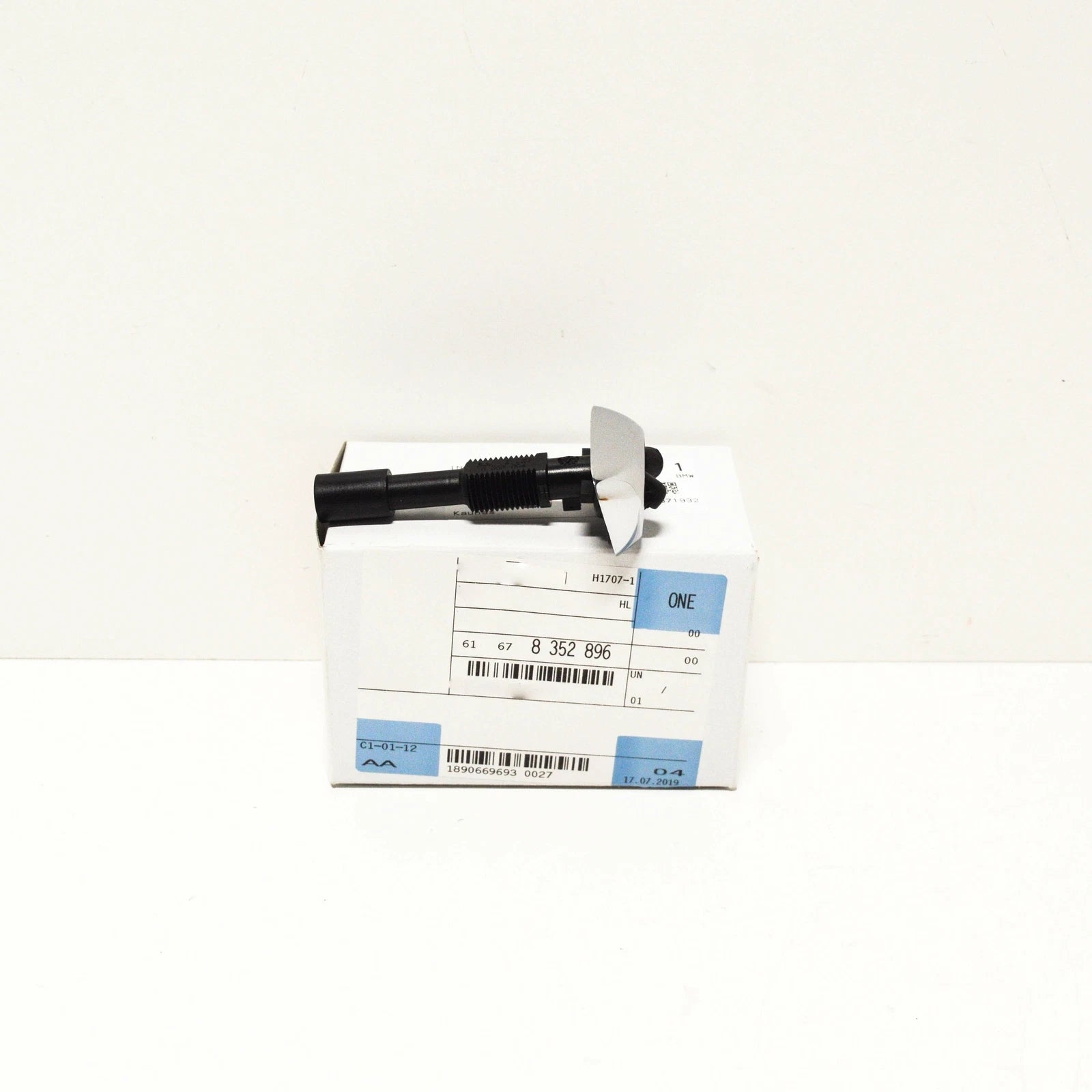 NEW BMW 7 E38 2.8I HEADLIGHT WASHER NOZZLE CHROME RIGHT 61678352896 ORIGINAL