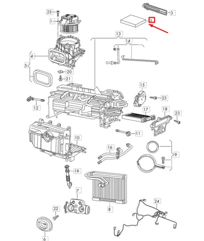 NEW AUDI R8 4S CABIN AIR FILTER 4S0819439 ORIGINAL