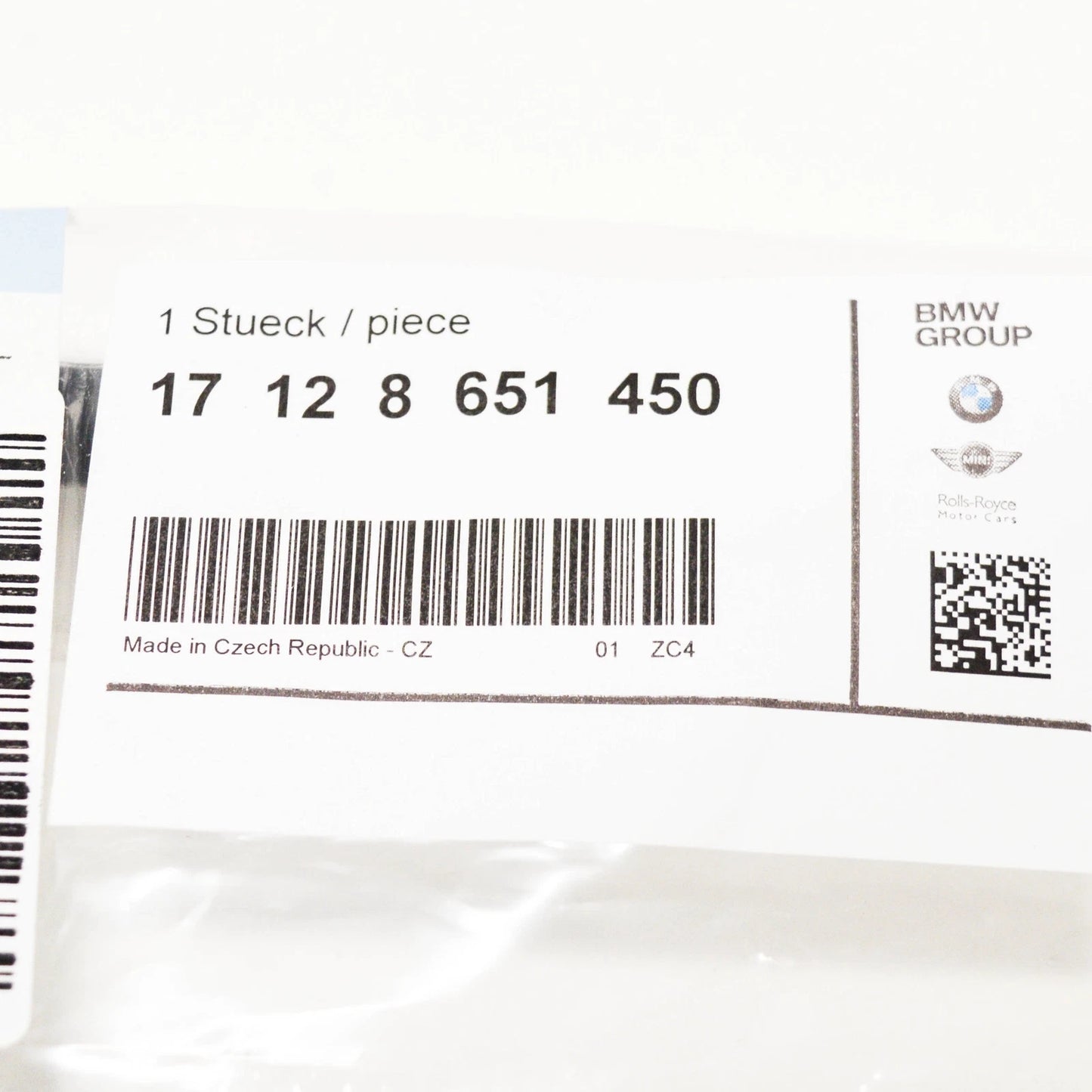 NEW BMW 5 F10 528I PETROL 180KW COOLING SYSTEM COOLANT HOSE 17128651450 ORIGINAL