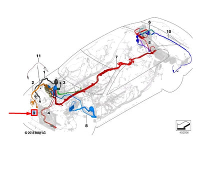 NEW BMW M5 F90 CABLE HARNESS EPS SUPPLY LINE 61116841467 ORIGINAL