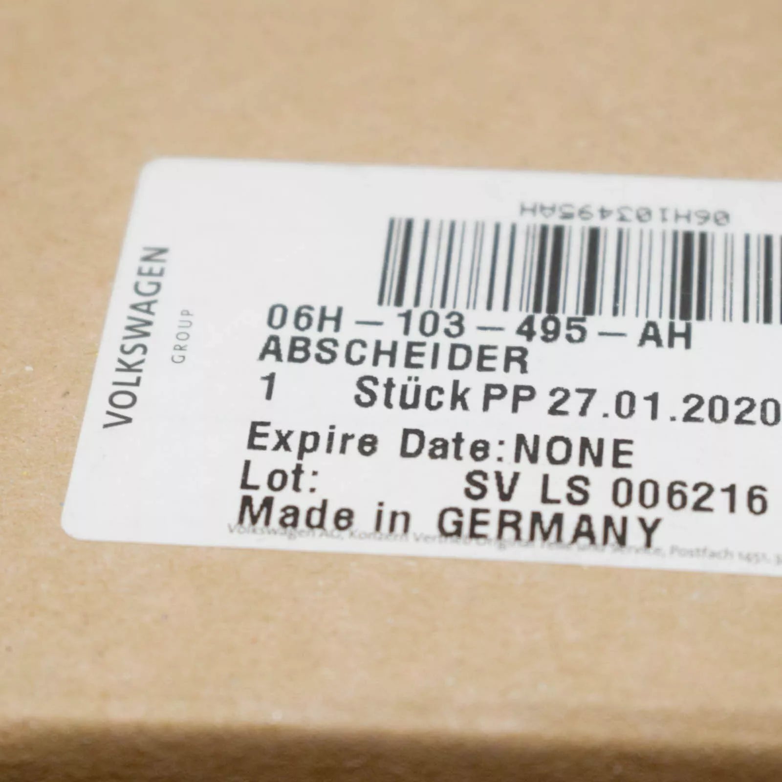 NEW AUDI A4 8K B8 PRESSURE CONTROL VALVE 06H103495AH