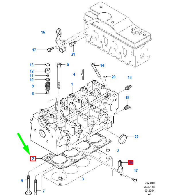 new ford transit connect mk1 cylinder head gasket 1477473 original