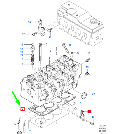 new ford transit connect mk1 cylinder head gasket 1477473 original