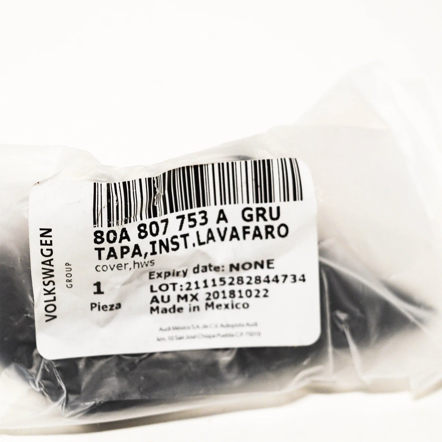 NEW AUDI SQ5 80A LEFT HEADLIGHT WASHER COVER CAP 80A807753AGRU ORIGINAL