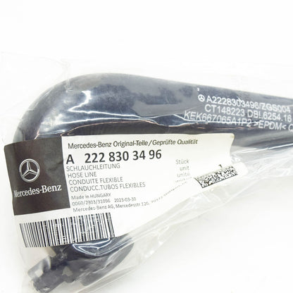 NEW MERCEDES-BENZ S W222 HEAT EXCHANGER FEED HOSE A2228303496 ORIGINAL