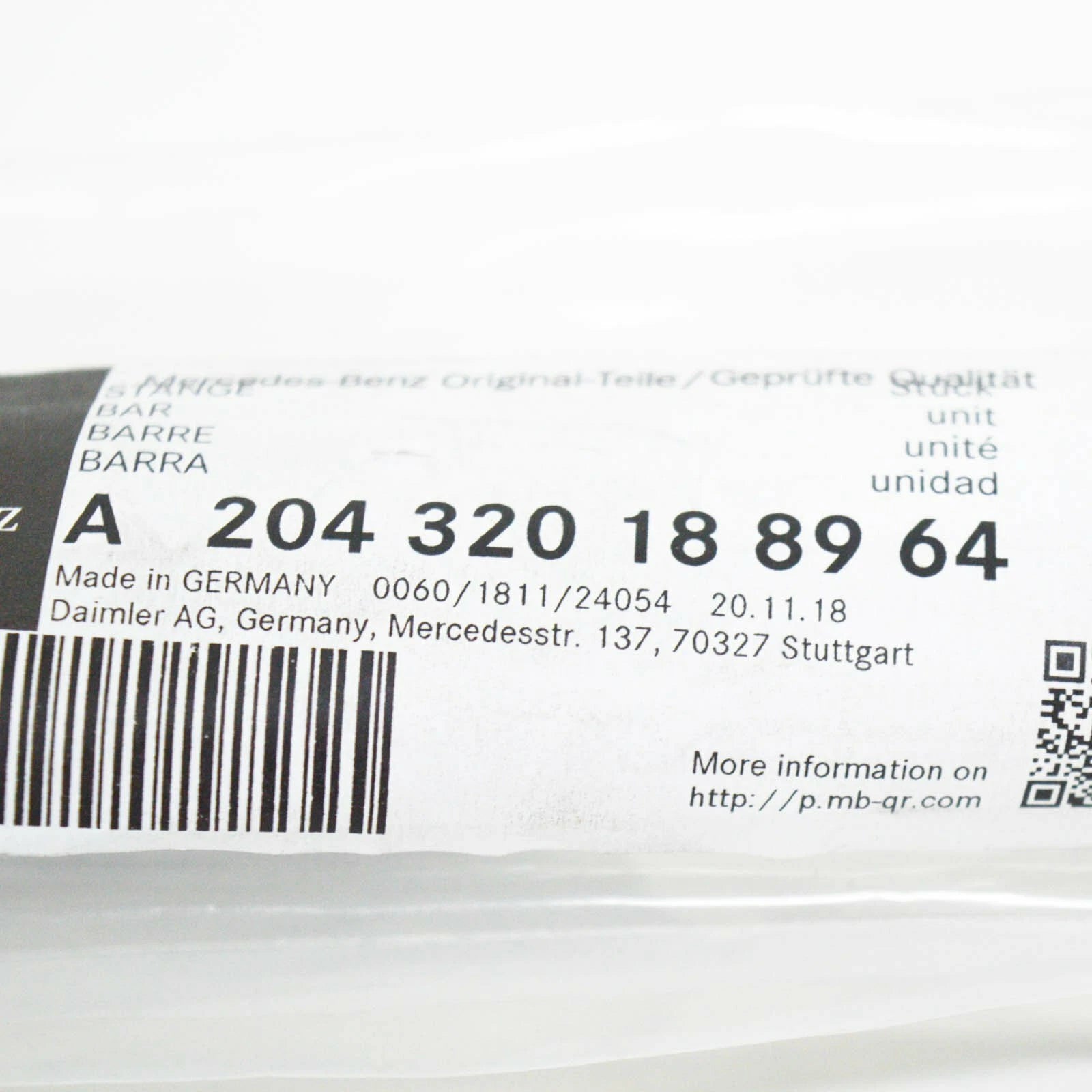 NEW MERCEDES BENZ C W204 RIGHT SWAY BAR TIE ROD LINK A2043201889