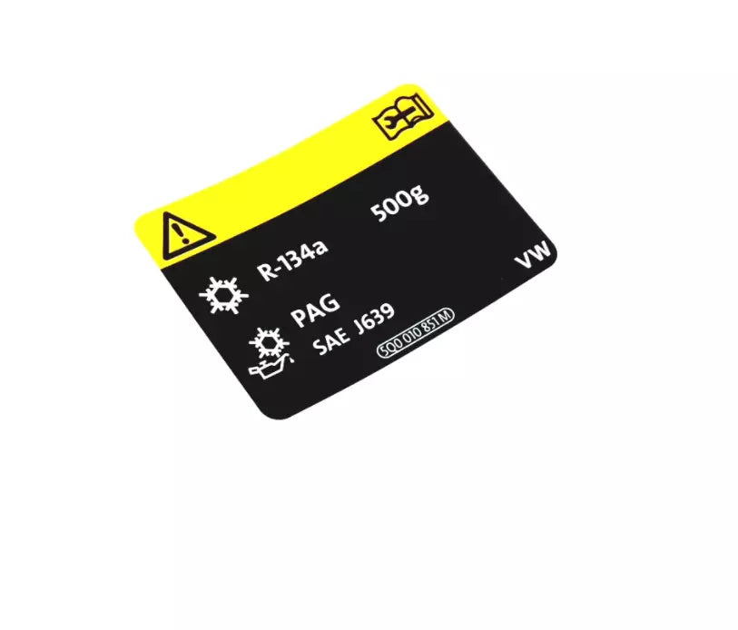 NEW VOLKSWAGEN TIGUAN MK2 A/C SYSTEM INFORMATION LABEL 5Q0010008D ORIGINAL