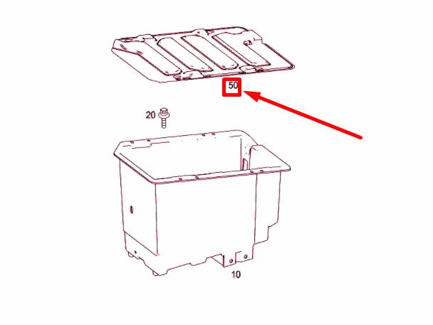NEW MERCEDES-BENZ SPRINTER W906 BATTERY COVER A9066840118 ORIGINAL