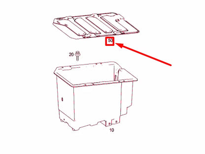 NEW MERCEDES-BENZ SPRINTER W906 BATTERY COVER A9066840118 ORIGINAL