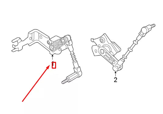 NEW AUDI Q7 4M FRONT RIGHT HEADLIGHT LEVEL SENSOR 4M0941286D ORIGINAL