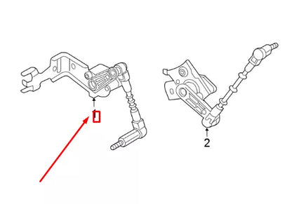 NEW AUDI Q7 4M FRONT RIGHT HEADLIGHT LEVEL SENSOR 4M0941286D ORIGINAL