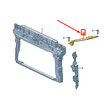 new vw caddy sb mk4 left upper lock carrier bracket 2k7805931b original
