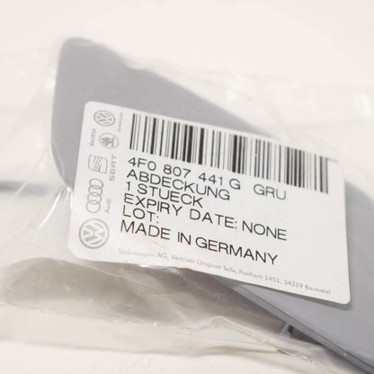 NEW AUDI A6 C6 FRONT BUMPER TOW HOOK EYE COVER 4F0807441GGRU ORIGINAL