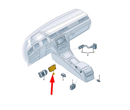 NEW VW ARTEON USB DISTRIBUTOR / INTEGRATED VOLTAGE CONVERTER 3G5035953 ORIGINAL