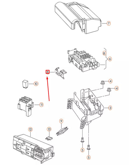 NEW VOLKSWAGEN JETTA A6 MK6 MULTI-FUSE 5C0937629B ORIGINAL