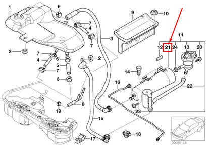 NEW BMW 3 CABRIO E46 ACTIVATED CHARCOAL FILTER 16131183906 1183906 ORIGINAL