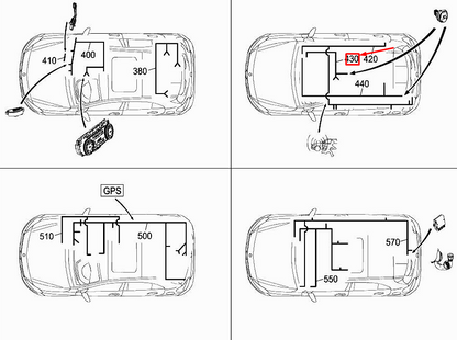 new mercedes-benz a w176 rear cigar lighter wiring harness a1765407601 original