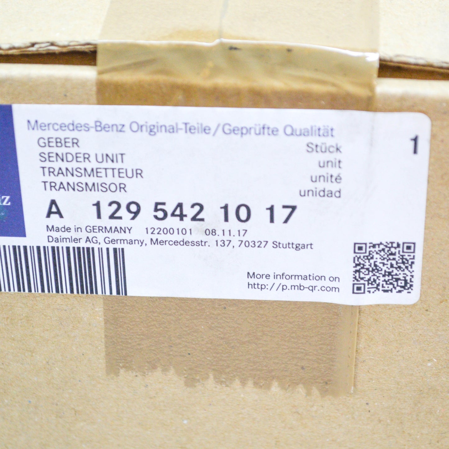 NEW MERCEDES-BENZ SL R129 FUEL TANK SENDER UNIT A1295421017 ORIGINAL