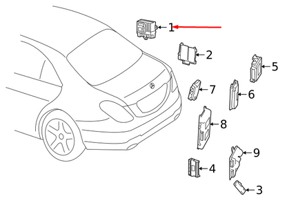 NEW MERCEDES-BENZ C W205 FUEL PUMP CONTROL UNIT A0009002414 ORIGINAL