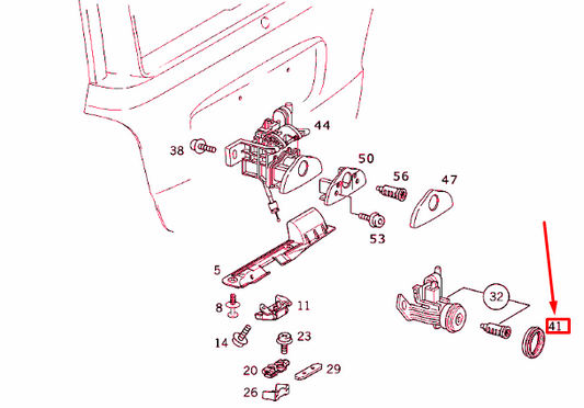 new mercedes-benz a w168 rear panel door stator seal a1687430078 original
