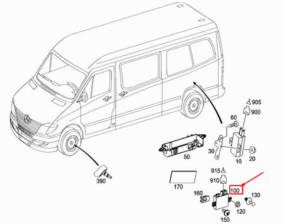 NEW MERCEDES-BENZ SPRINTER 906 TPM CONTROL UNIT A9069002802 ORIGINAL