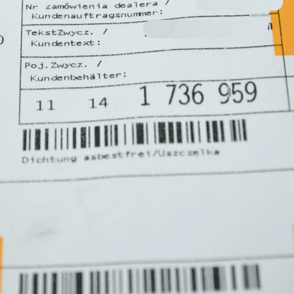 NEW BMW 7 E38 ENGINE VALLEY COVER GASKET 11141736959 ORIGINAL