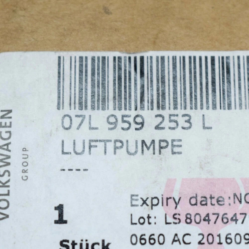 NEW AUDI A6 C6 S6 SECONDARY AIR PUMP 07L959253L 2009 ORIGINAL