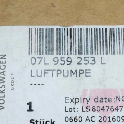 NEW AUDI A6 C6 S6 SECONDARY AIR PUMP 07L959253L 2009 ORIGINAL