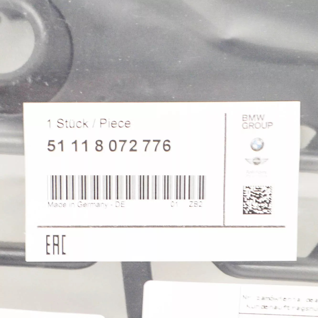 NEW BMW X1 F48 FRONT M SPORT BUMPER RIGHT GRILLE 51118072776 8072776 2015