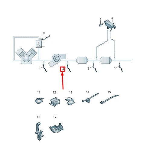 NEW AUDI A4 AVANT B8 FRONT LAMBDA OXYGEN SENSOR 06L906262F ORIGINAL