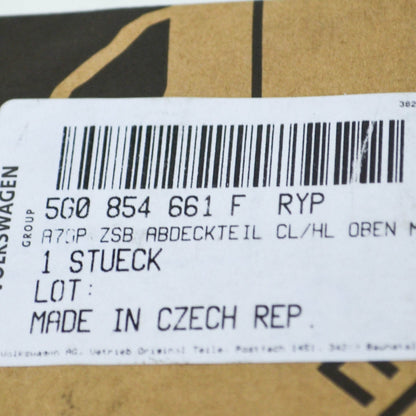 NEW VW GOLF MK7 5G FRONT BUMPER LEFT VENT GRILLE COVER 5G0854661FRYP ORIGINAL