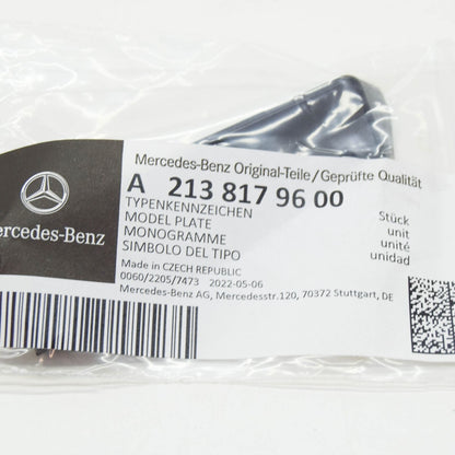 NEW MERCEDES-BENZ E W213 AMG FRONT LEFT RADIATOR EMBLEM LOGO A2138179600