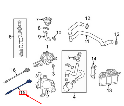 new audi a6 avant c7 lambda oxygen sensor 4h0906262p original