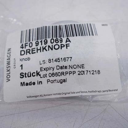 NEW AUDI A8 4E MENU BUTTON SWITCH KNOB 4F0919069A 2009 ORIGINAL