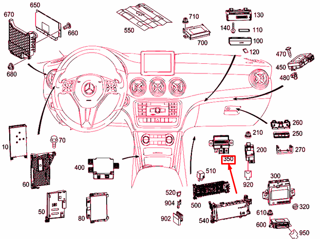 NEW MERCEDES-BENZ CLA C117 BACKUP BATTERY RELAY A0009822023 ORIGINAL