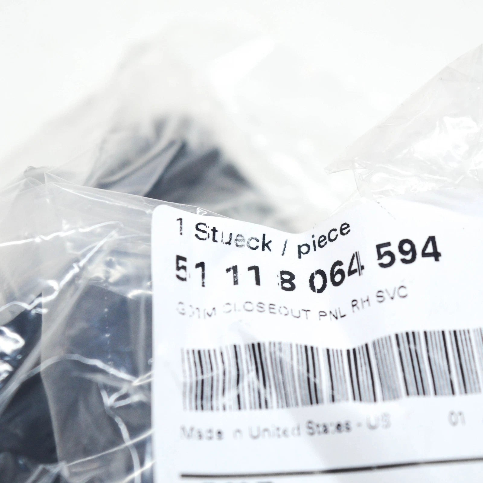 NEW BMW X3 G01 M FRONT RIGHT GRILLE COVER PLATE 51118064594 ORIGINAL