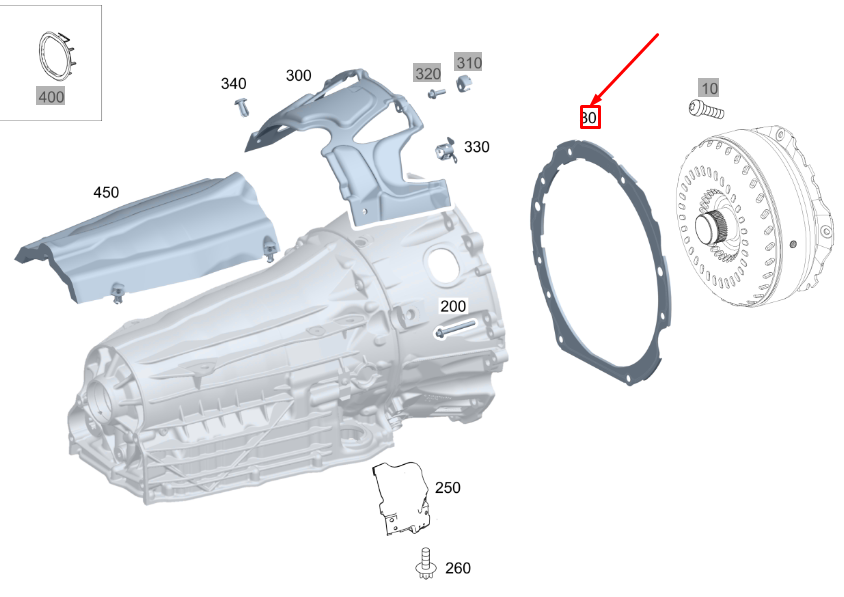 new mercedes-benz gle w167 timing case beaded metal seal a2540163400 original