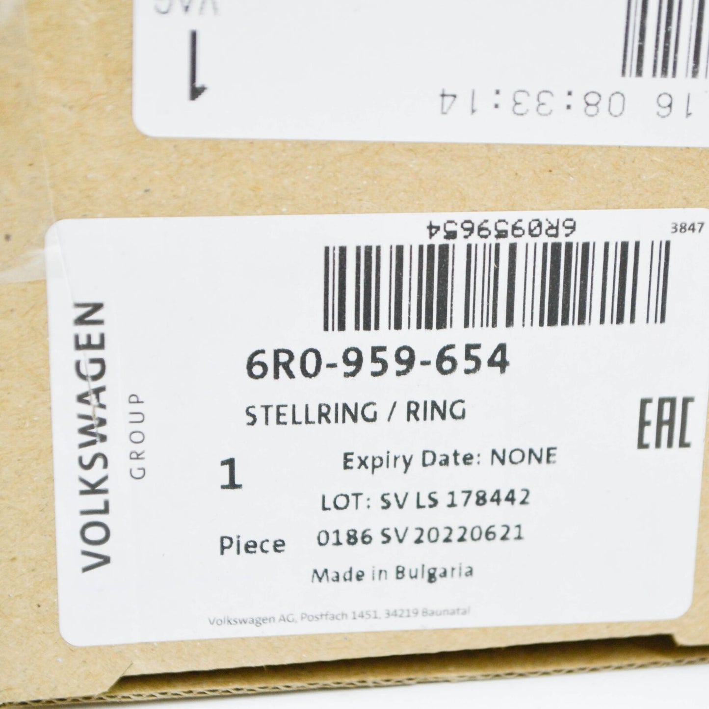 NEW VW POLO 6R STEERING WHEEL ANGLE SENSOR 6R0959654 ORIGINAL