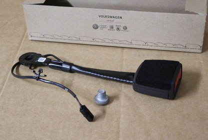 NEW VW GOLF CD MK8 FRONT LEFT SEAT BELT BUCKLE 8Y0857755MNB ORIGINAL