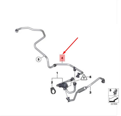 NEW BMW X3 F25 SUCKING JET PUMP WITH LINES 13907601507 7601507 ORIGINAL