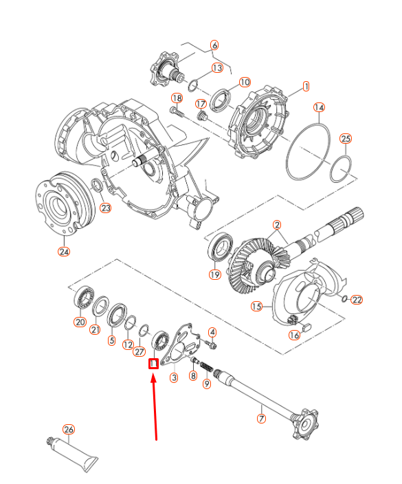 NEW AUDI A4 B8 FRONT DRIVE SHAFT GROOVED BALL BEARING 0B4409294D ORIGINAL