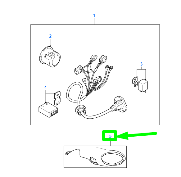 new ford c-max mk1 permanent power supply additional cable 1521189 original