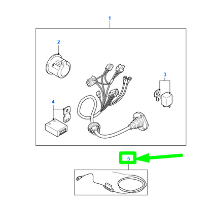 new ford c-max mk1 permanent power supply additional cable 1521189 original