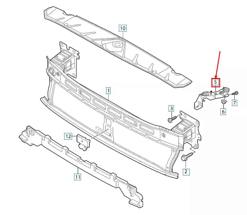 NEW AUDI Q2 FRONT BUMPER CARRIER LEFT GUIDE SECTION 81A807183 ORIGINAL