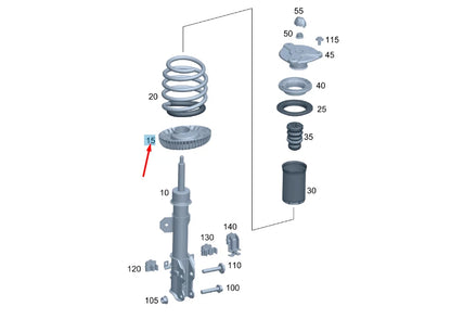 NEW MERCEDES-BENZ VITO W447 FRONT BOTTOM SPRING RETAINER A4473231000