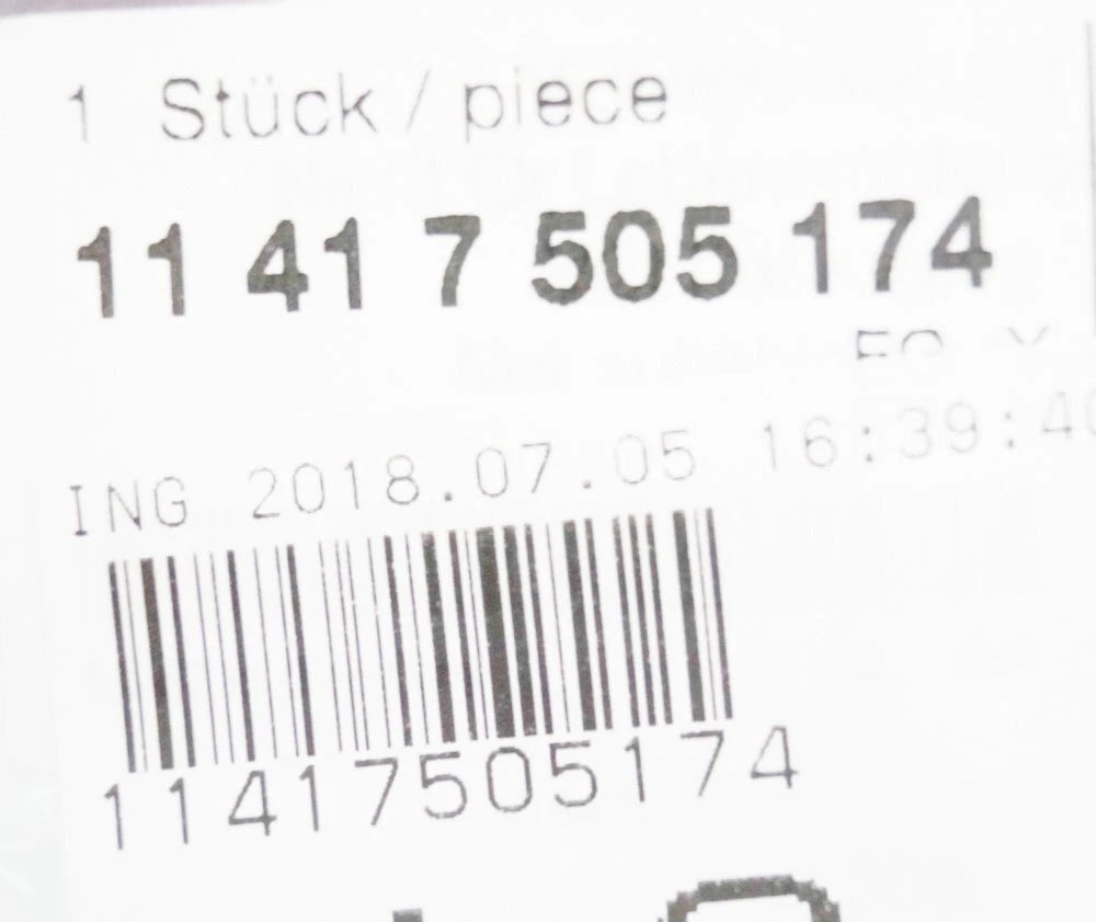 NEW BMW 5 E60 OIL PIPE 11417505174 7505174 545I ORIGINAL