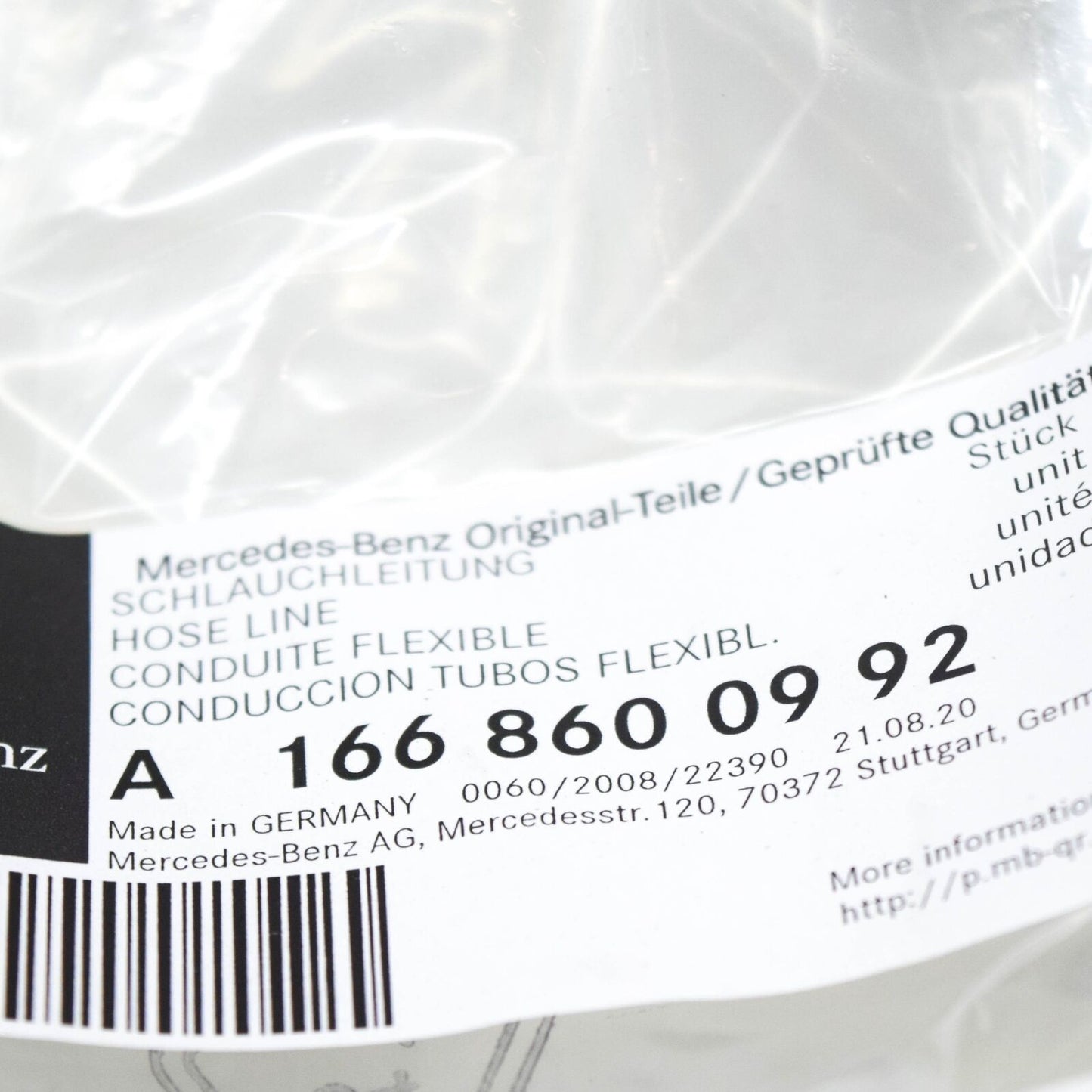 NEW MERCEDES-BENZ GLE W166 WIPER NOZZLE HOSE A1668600992 ORIGINAL